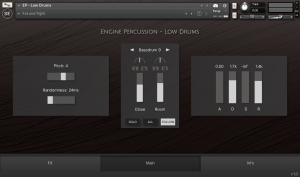 Engine Percussion: Low Drums
