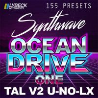 Ocean Drive - One - 155 synthwave presets for TAL V2 U-NO-LX