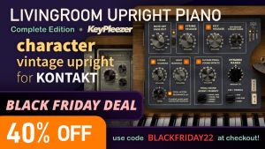 KeyPleezer Black Friday deal for LivingRoom Upright Piano Complete 2022