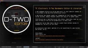 TC Electronic D-Two Editor & Librarian