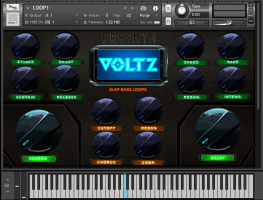 Voltz for Kontakt - Slap bass loops