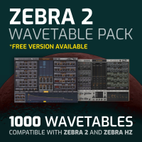 Zebra 2 Wavetable Pack T1000